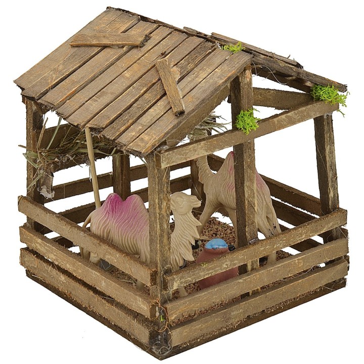 Enclosure with camels cm 15x15x16 h