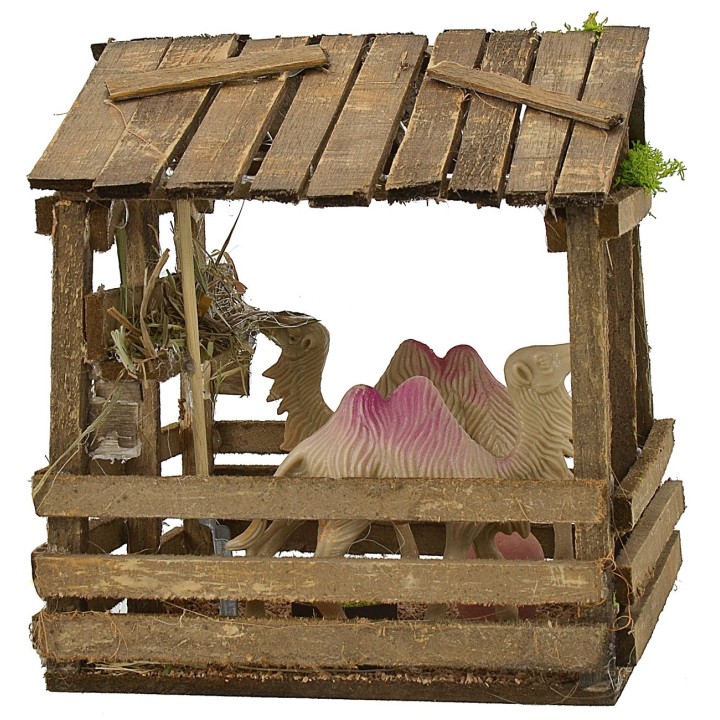 Enclosure with camels cm 15x15x16 h
