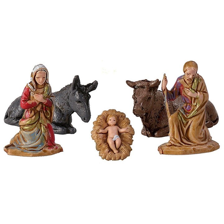Natività 5 soggetti serie 3,5 cm Landi Moranduzzo