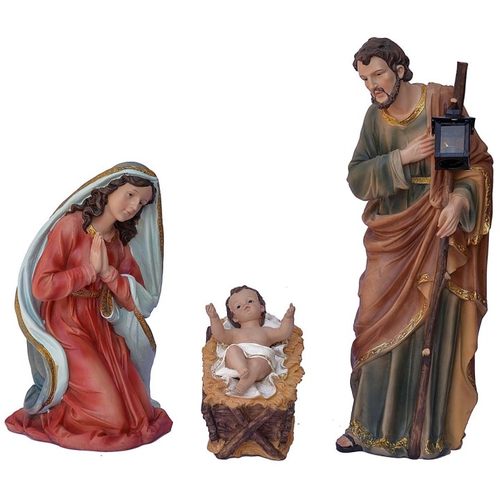 Natività 3 soggetti in resina 60 cm