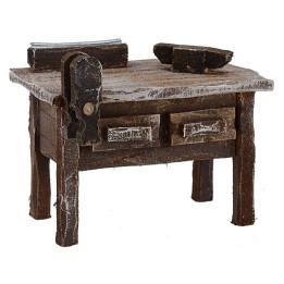 Banco da lavoro per falegname cm 7x4x4,6 h per statue da 10 cm