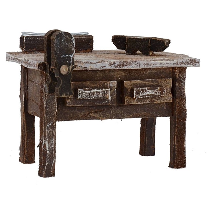Workbench for carpenter cm 7x4x4,6 h for 10 cm statues