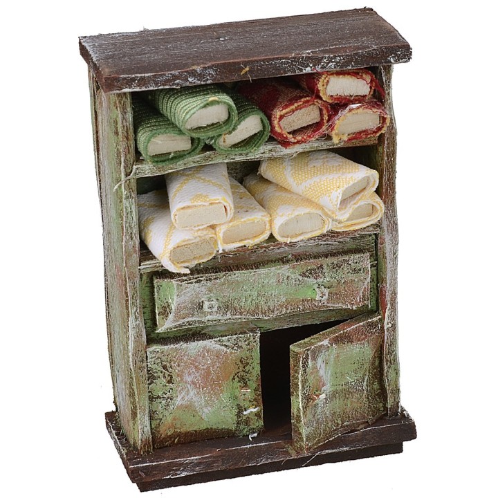 Mobile con scampoli di stoffe cm 7x3x10,5 h
