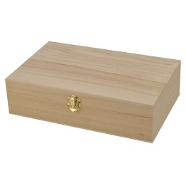 Scatola rettangolare in legno cm 27x17x7,1 h