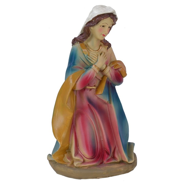 Madonna arrodillada en resina serie 30 cm