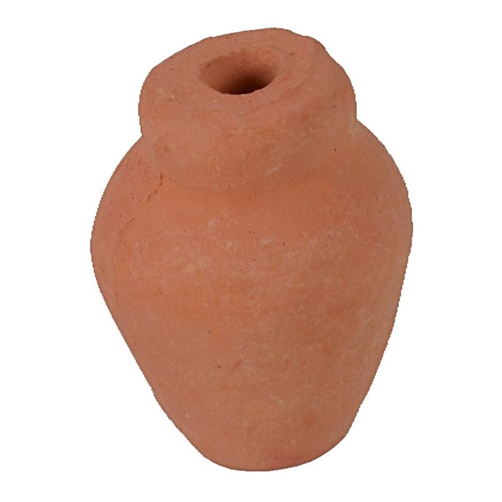 Set of 5 terracotta pots h 2.3 cm