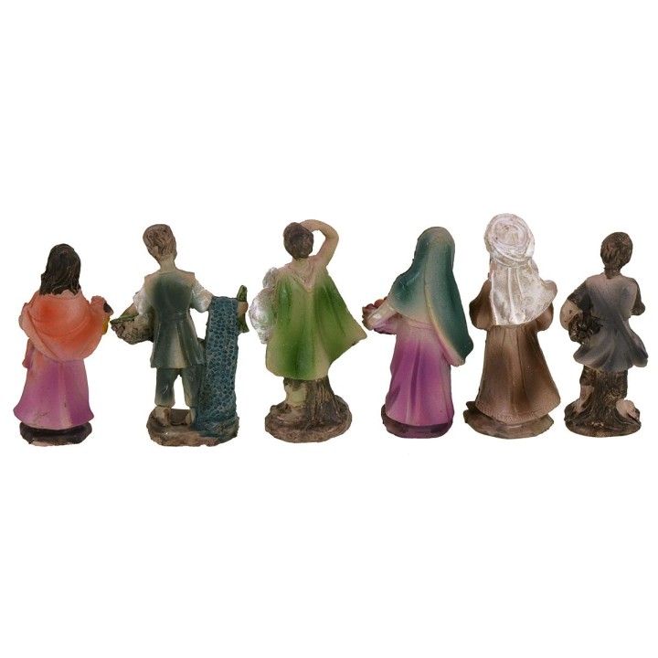 Set 24 statuine in resina 6,5-7 cm