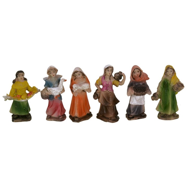 Set 24 statuine in resina 6,5-7 cm