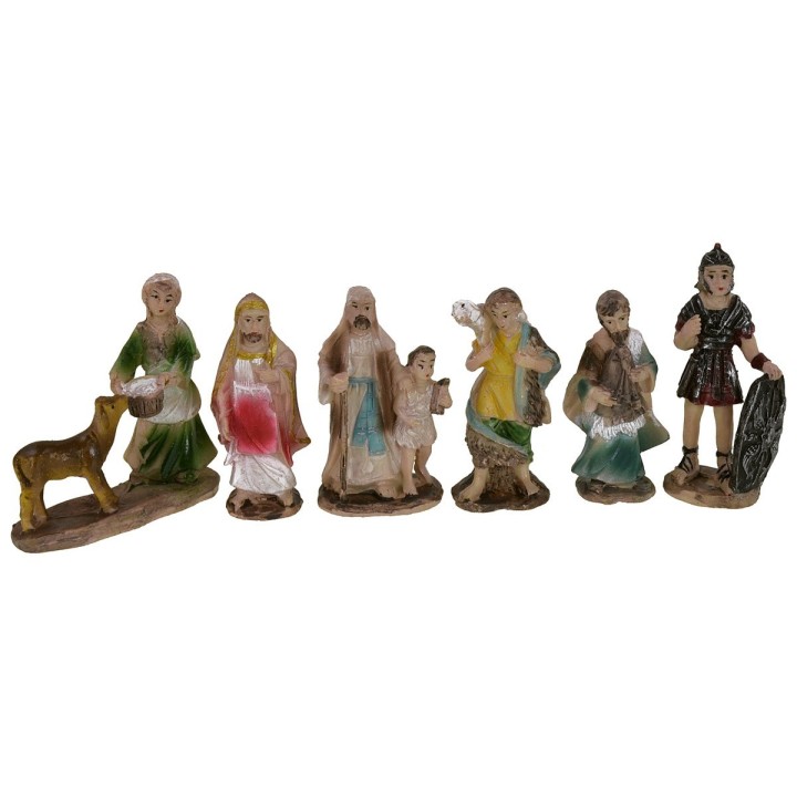 Conjunto de 24 figuritas de resina de 6,5-7 cm.