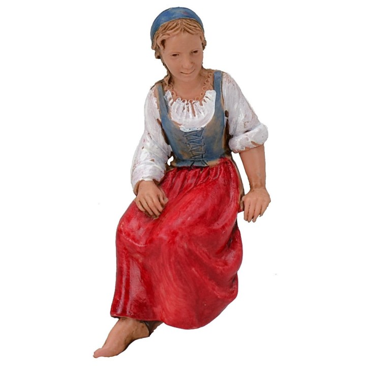 Donna in posizione seduta serie 10 cm Landi Moranduzzo