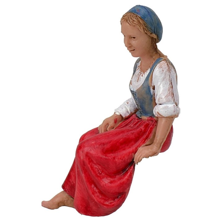 Donna in posizione seduta serie 10 cm Landi Moranduzzo