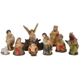 Natividad 11 figuras en resina 3,5 cm