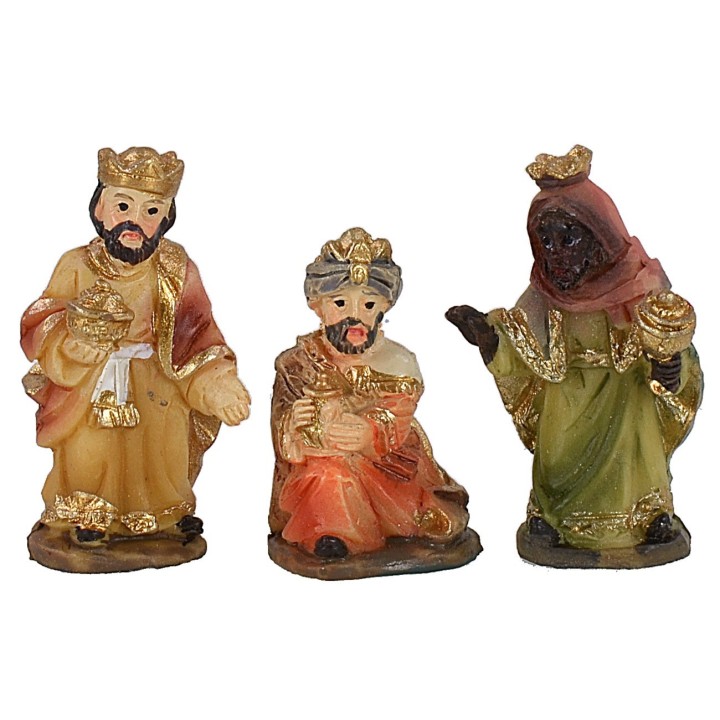 Natività 11 soggetti in resina 3,5 cm