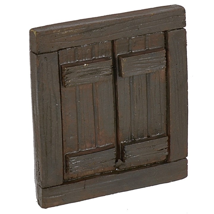 Ventana de resina efecto madera cm 5,8x0,6x6,6 h