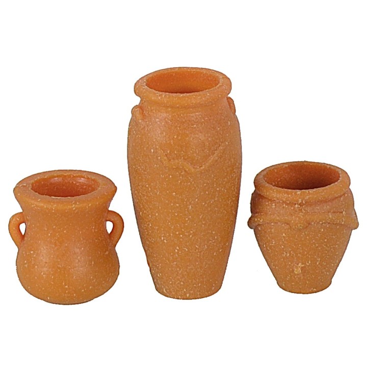 Set of 6 pvc jars