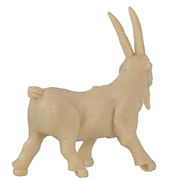 Juego de 3 cabras en PVC de 3,3x3 cm h