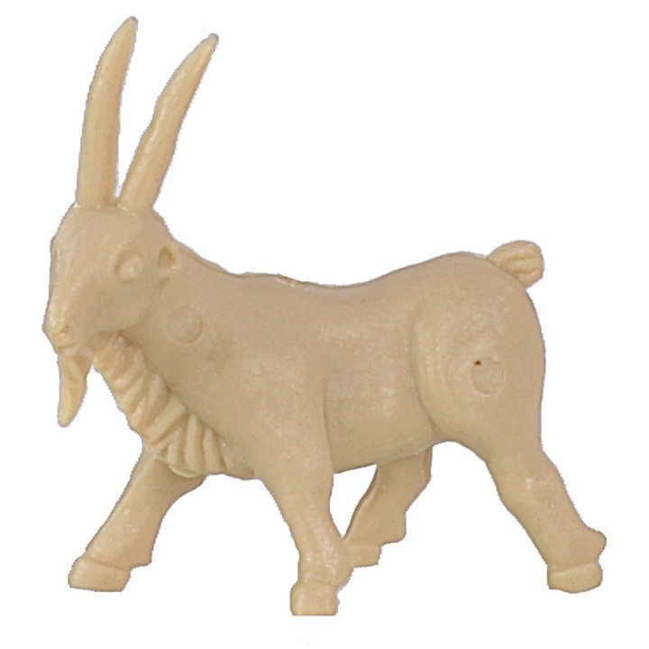 Juego de 3 cabras en PVC de 3,3x3 cm h