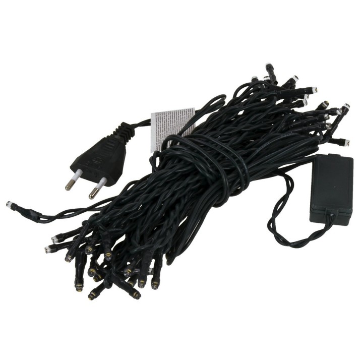 Cadena de 35 luces LED blanco cálido con una distancia de 20 cm