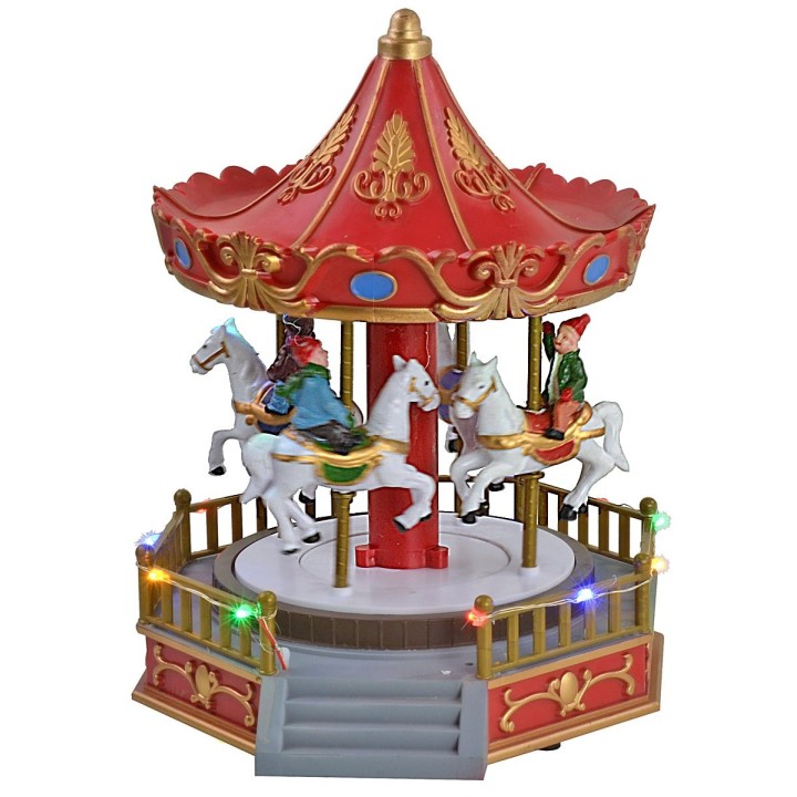 Carousel carousel with horses battery-operated 18.5x20x24h cm