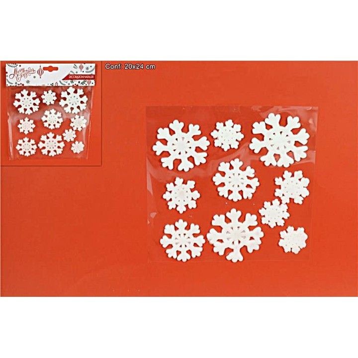 Window sticker 10 snowflakes