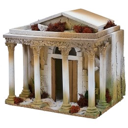 Temple with colonnade cm 35x25x32,5 h
