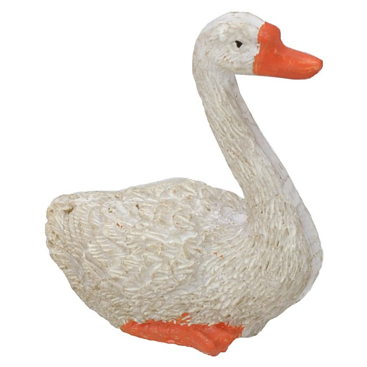 Juego de 2 cisnes de resina de 4,5x2,2x4,4 cm h