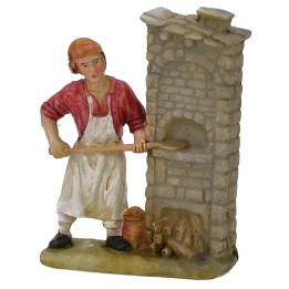 Baker with oven in resin 9 cm