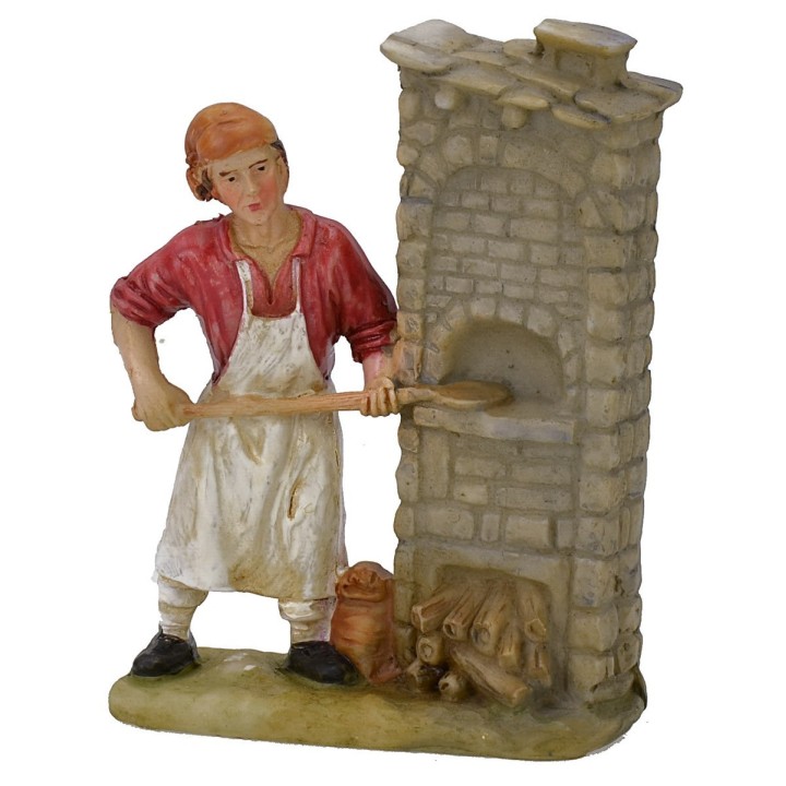 Baker with oven in resin 9 cm