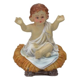 Sitting Baby Jesus in resin cm 7,5 h for statues h 20-24 cm