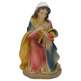 Madonna inginocchiata per Presepe in resina serie 40 cm