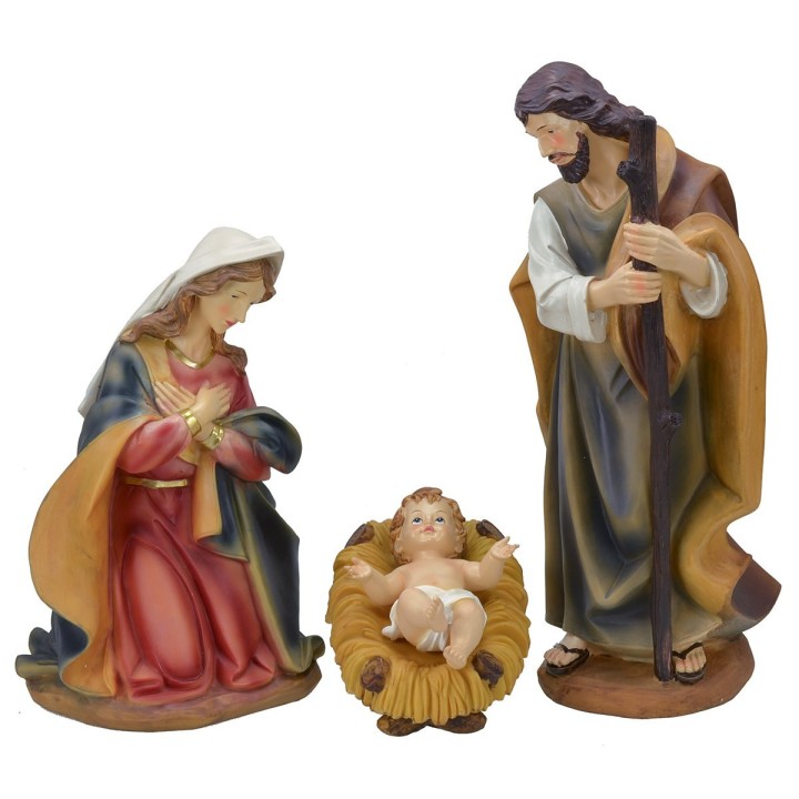 Nativity 3 figures in resin series 40 cm