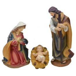 Natività 3 soggetti in resina serie 40 cm