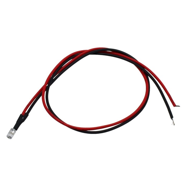 Led plano de 3 mm blanco cálido 3V