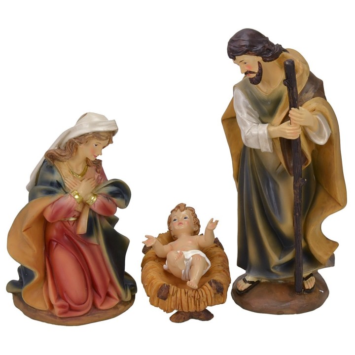 Natività 3 soggetti in resina serie 25 cm