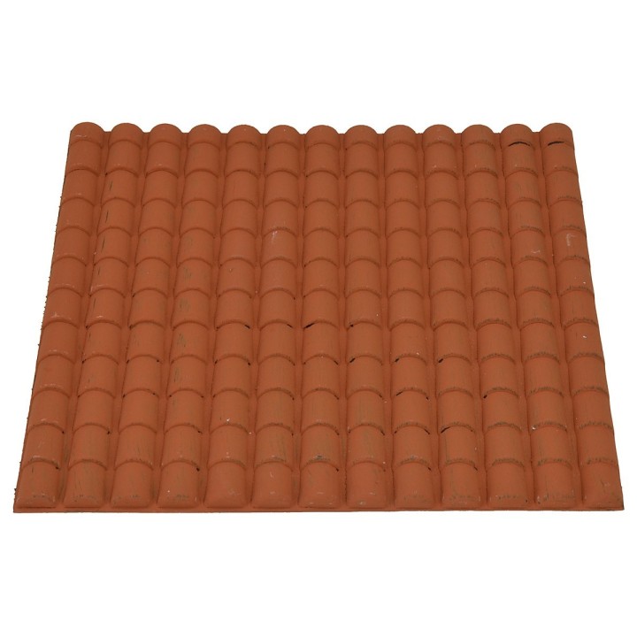 Pannello tegole colore terracotta cm 24,5x23,5