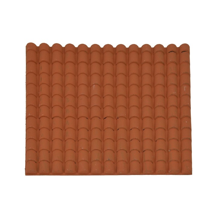 Pannello tegole colore terracotta cm 24,5x23,5