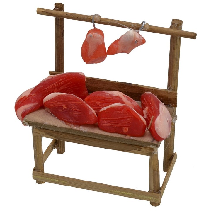 Wax meat counter 7,5x3,5x8,5 h.