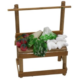 Wax vegetable counter 6x3.5x8.5 h.