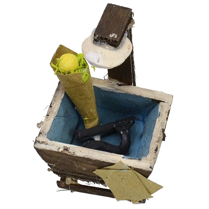 Vasca di anguille 3,5x3x5 per presepe per statue da 6-6,5 cm