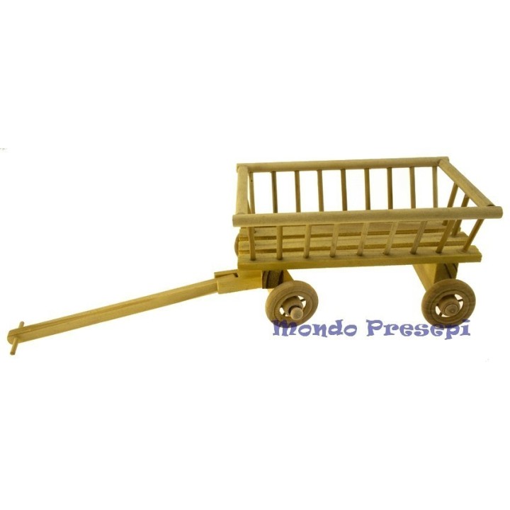 Carro in legno orientale cm 25