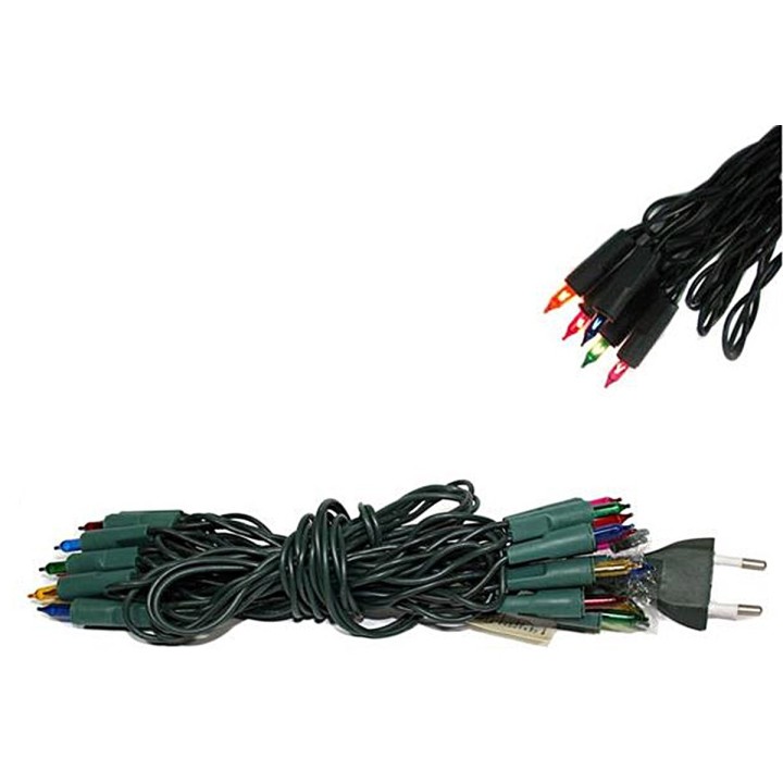 Cadena de 20 guisantes multicolor lineales 220v.