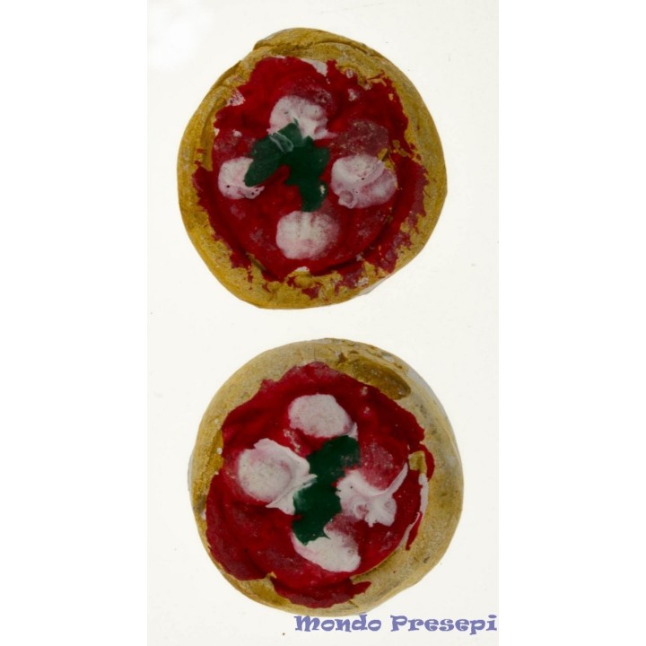 Juego de 2 pizzas de terracota de 2,5 cm