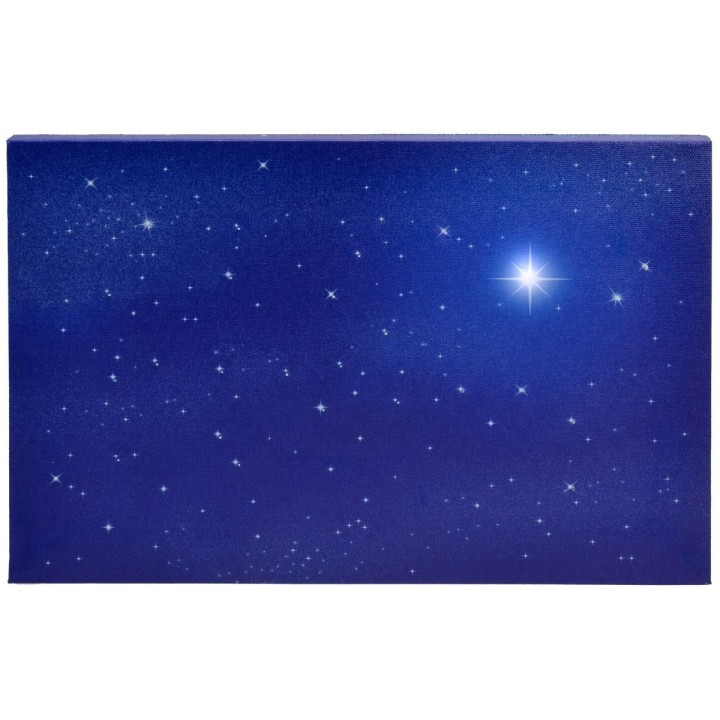 Starry sky with optical fiber polar star 30x20x1.7 cm