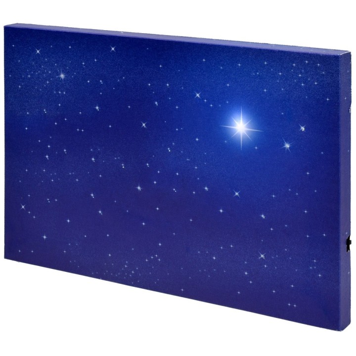 Starry sky with optical fiber polar star 30x20x1.7 cm