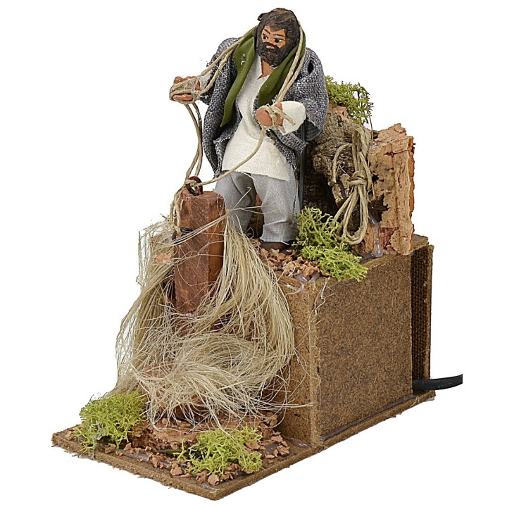 Moving hemp spinner 10 cm