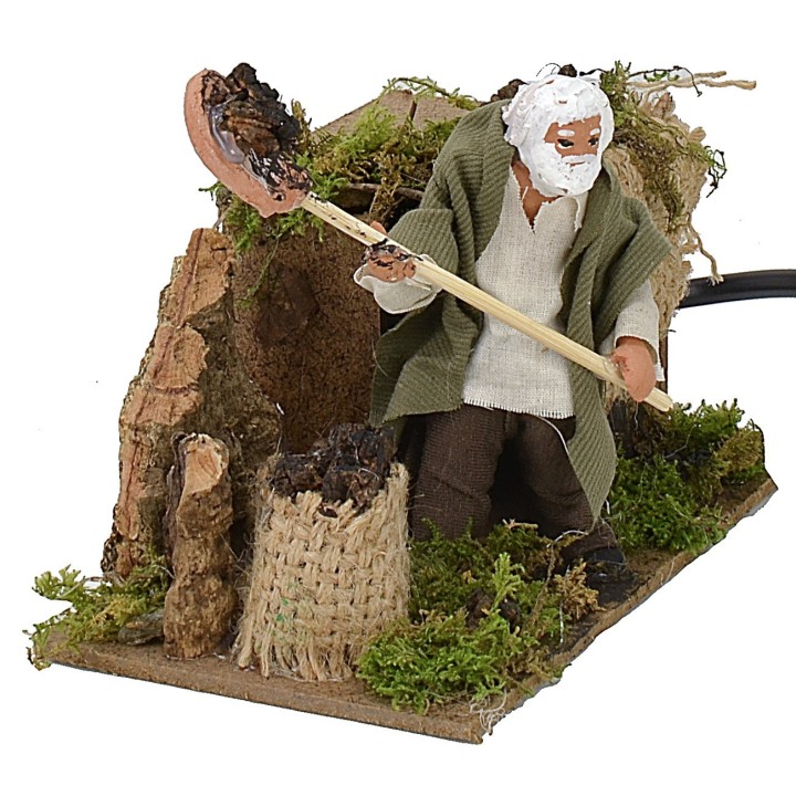 Moving charcoal burner 10 cm