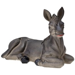 Asno sentado en resina para estatuas de 20 cm