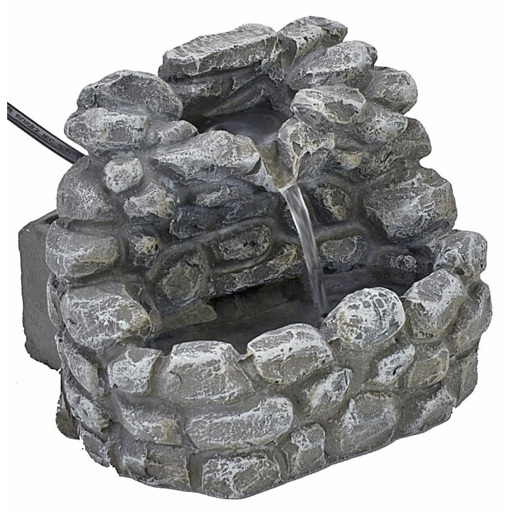 Fontana in resina funzionante effetto pietra 13x12x11 h