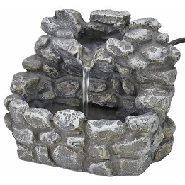 Fontana in resina funzionante effetto pietra 13x12x11 h