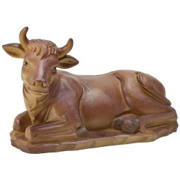 Sitting ox in resin for statues cm 15